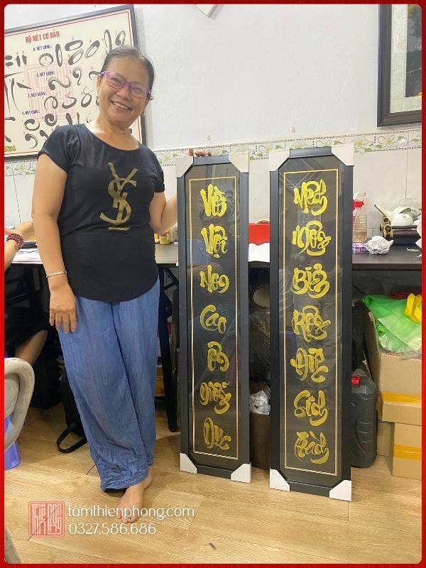 Tác phẩm thực tế của học viên các lớp dạy viết thư pháp cơ bản - nâng cao Tác phẩm thực tế của học viên các lớp dạy viết thư pháp cơ bản - nâng cao