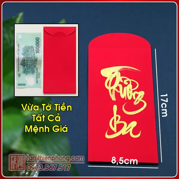 10 Bao Lì Xì Thư Pháp Tết Ất Tỵ 2025 - Viết Chữ Theo Yêu Cầu