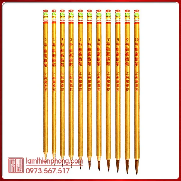 Bộ bút lông tiểu tự Con Cọp số 0 - 10