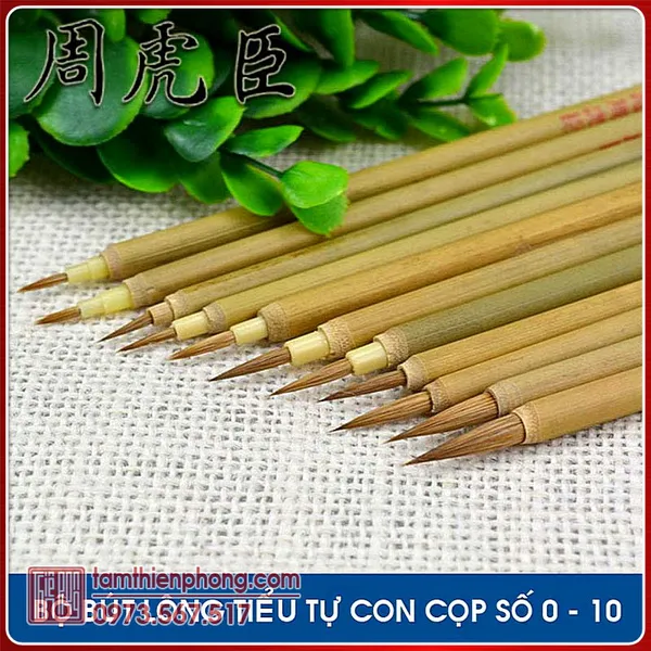 Bộ bút lông tiểu tự Con Cọp số 0 - 10