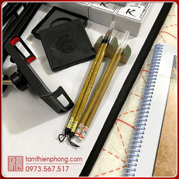 Bộ Dụng Cụ Học Viết Thư Pháp Online (Bộ Đầy Đủ)