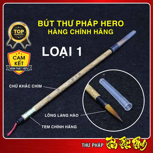 [CHÍNH HÃNG] Bút viết thư pháp HERO - Loại 1