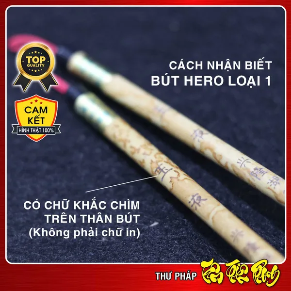 [CHÍNH HÃNG] Combo 04 Bút thư pháp Hero - Loại 1