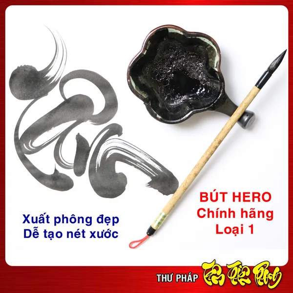[CHÍNH HÃNG] Combo 04 Bút thư pháp Hero - Loại 1