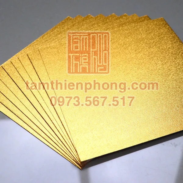 Giấy bo nhủ kim - 25x25 cm (10 tờ)