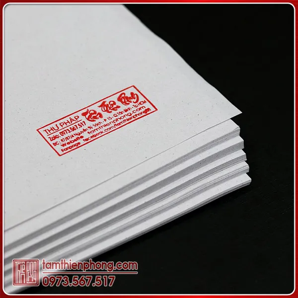 Giấy Gòn - Giấy tập viết Thư pháp KT 32,5 x 48,5cm (230 tờ)