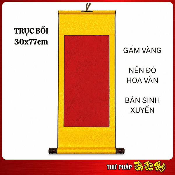 Giấy Viết Thư Pháp TPHCM – Liễn Trục Bồi 30x77cm | Tâm Thiên Phong