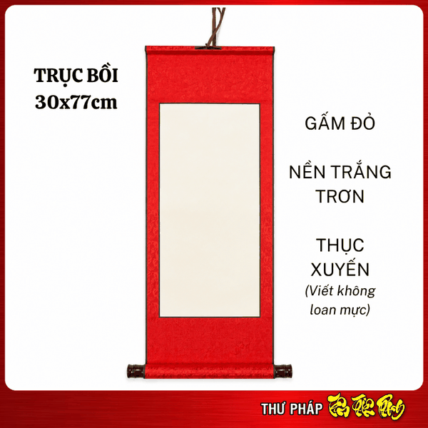 Giấy Viết Thư Pháp TPHCM – Liễn Trục Bồi 30x77cm | Tâm Thiên Phong