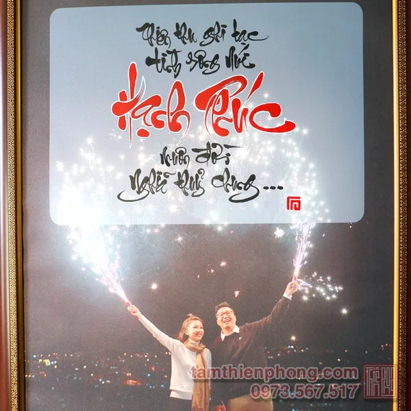 Quà tặng Thư pháp - Mới - 60x80cm - 02