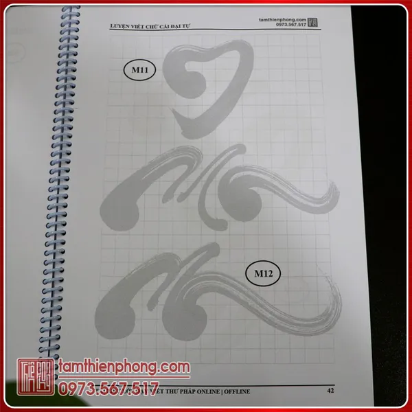 Bộ 1: Phần Tập Nét và Đại Tự - Giáo Trình, Tài liệu Dạy Viết Thư Pháp Việt