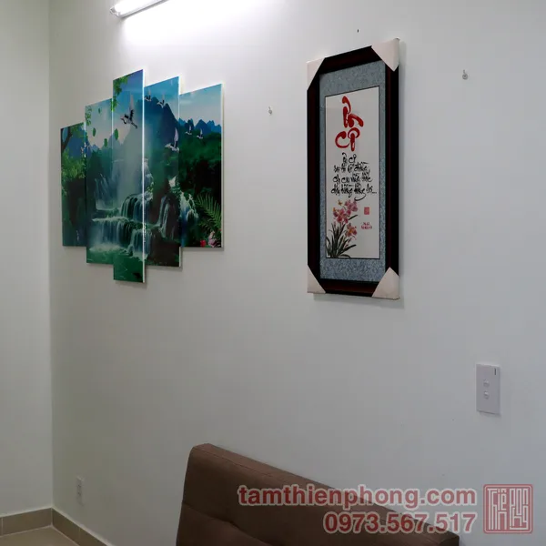 Thư pháp chữ Ơn Cô - 38x72cm