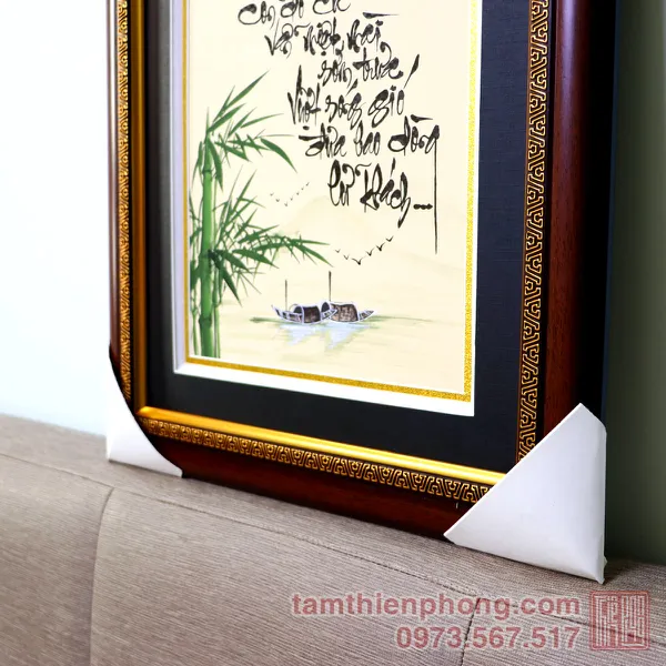 Thư pháp chữ Tri Ân - 38x56cm