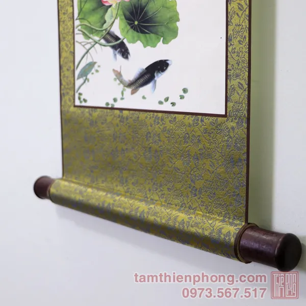Thư pháp chữ Hiếu - Liễn bo lụa - 30 x 80cm (Màu ngẫu nhiên)