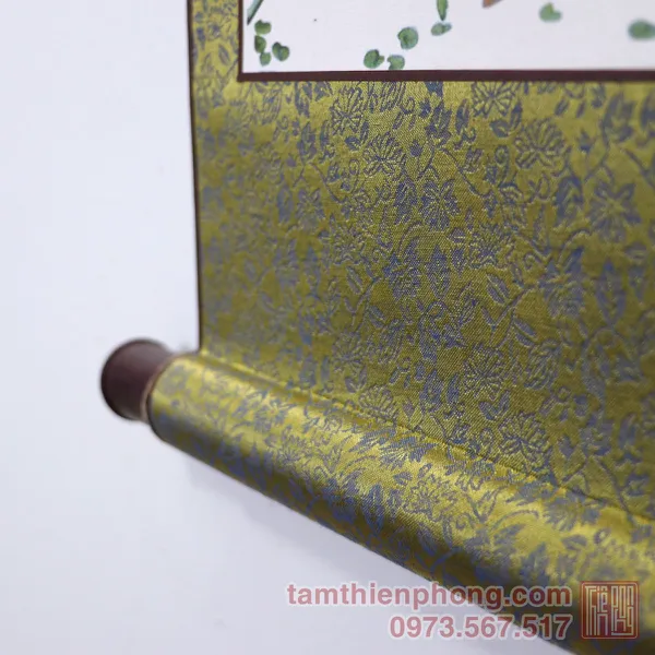 Thư pháp chữ Hiếu - Liễn bo lụa - 30 x 80cm (Màu ngẫu nhiên)
