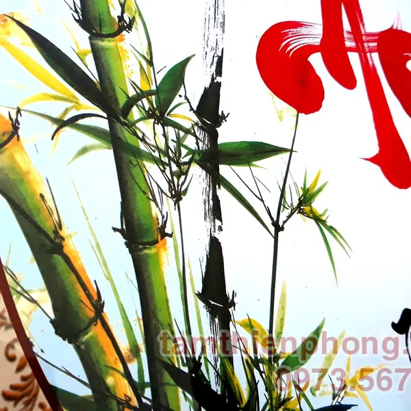 Thư pháp chữ Ân - 45x45cm