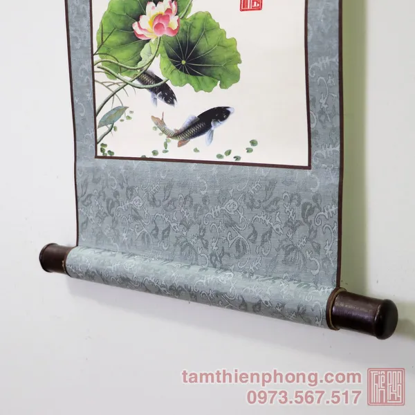 Thư pháp chữ Ngộ - Liễn bo lụa - 30 x 80cm (Màu ngẫu nhiên)