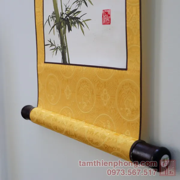 Thư pháp chữ Thọ - Liễn bo lụa - 30 x 80cm (Màu ngẫu nhiên)