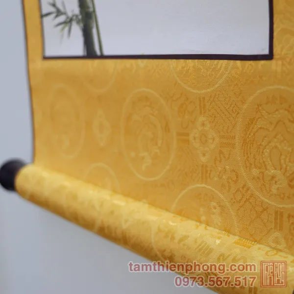 Thư pháp chữ Thọ - Liễn bo lụa - 30 x 80cm (Màu ngẫu nhiên)