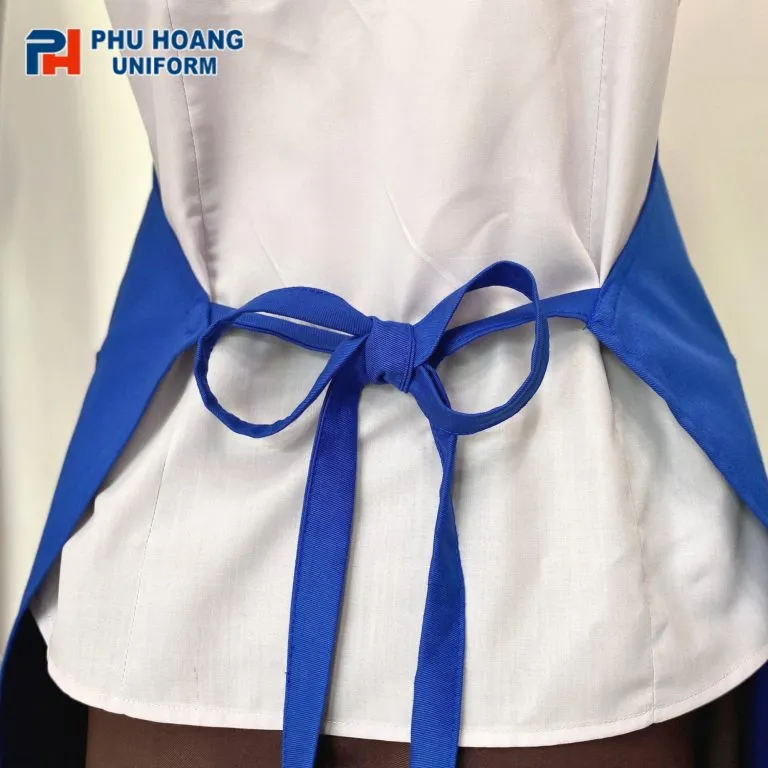 TẠP DỀ MÀU XANH DƯƠNG PHỐI TRẮNG MAY SẴN SA022