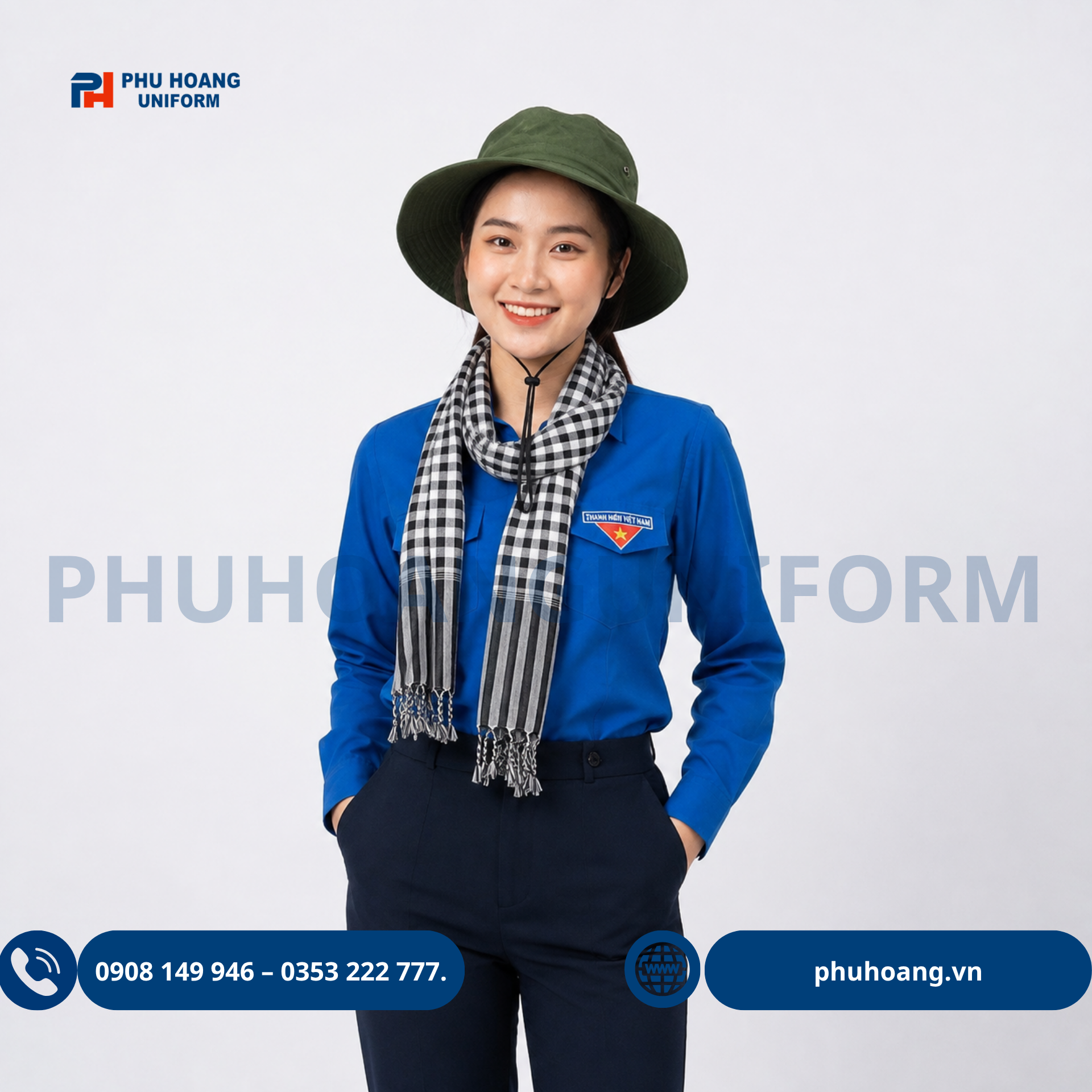 ÁO ĐOÀN+ KHĂN RẰN+ MŨ TAI BÈO ÁO ĐOÀN+ KHĂN RẰN+ MŨ TAI BÈO