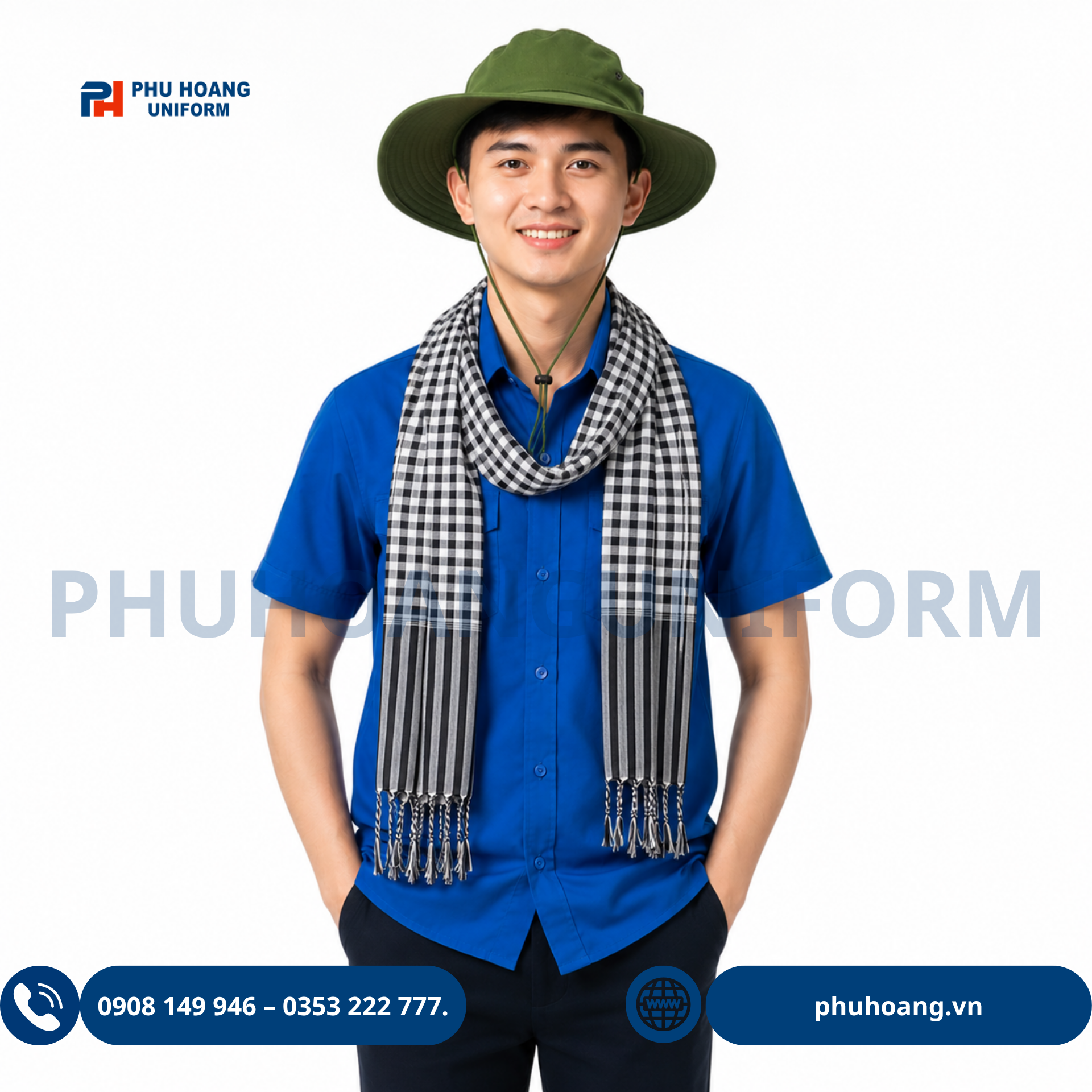 ÁO ĐOÀN+ MŨ TAI BÈO+ KHĂN RẰN ÁO ĐOÀN+ MŨ TAI BÈO+ KHĂN RẰN