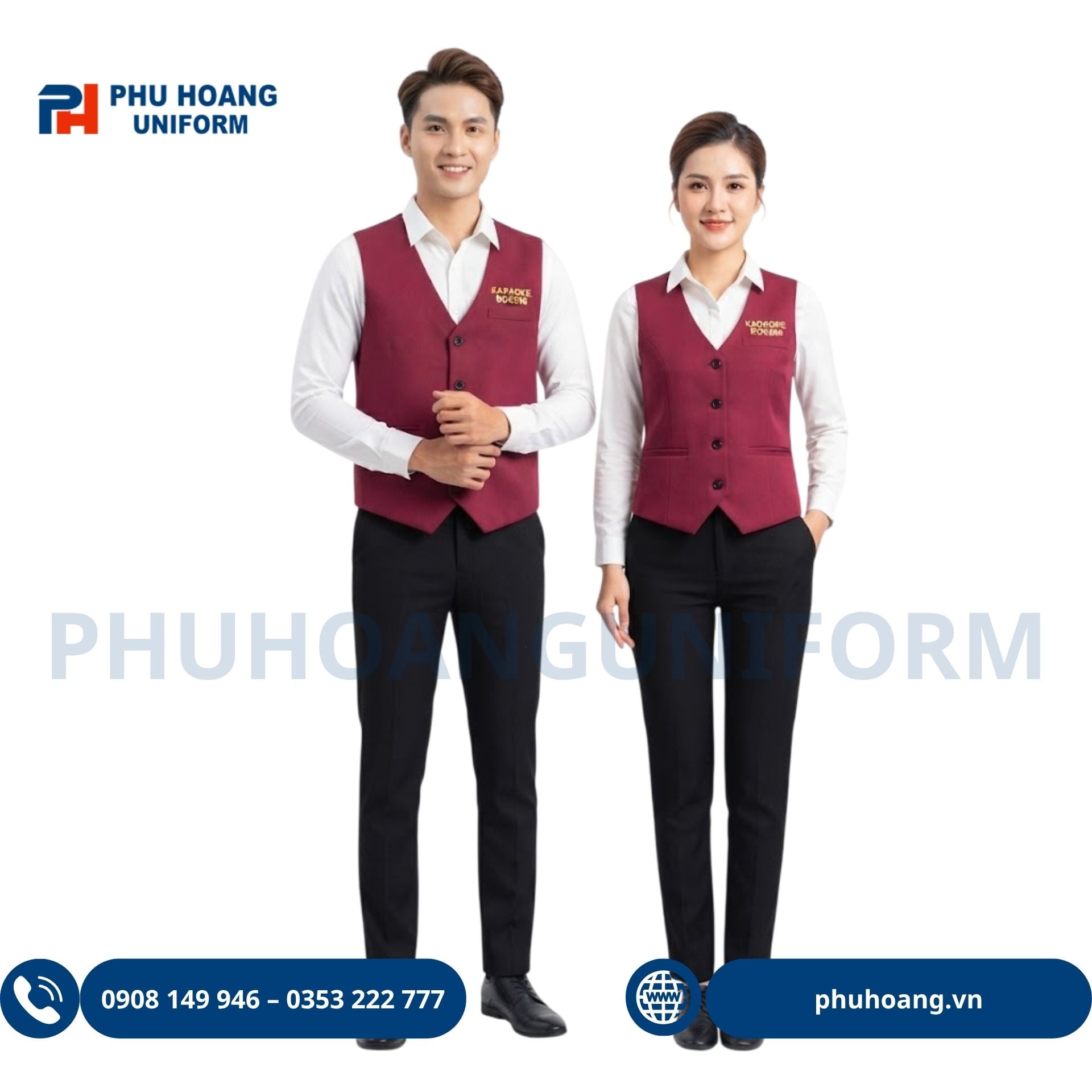 Áo Gile Đỏ Đô Áo Gile Đỏ Đô