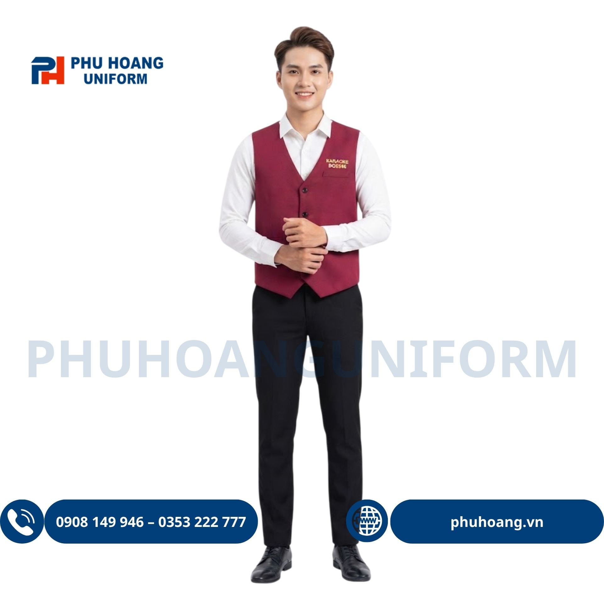 Áo Gile Đỏ Đô Áo Gile Đỏ Đô