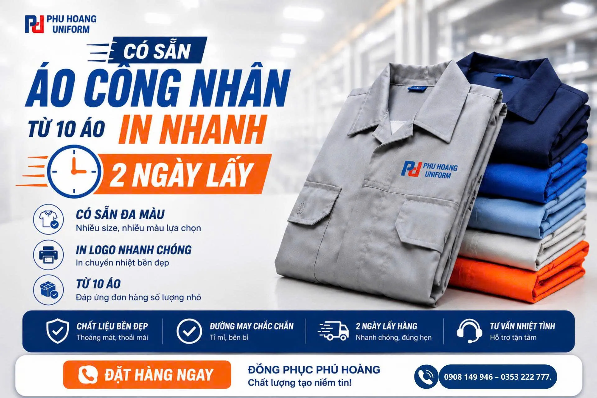 Áo Công Nhân Áo Công Nhân