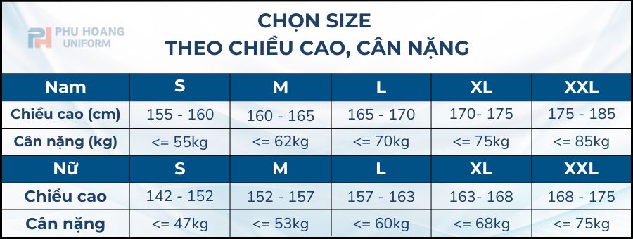 BẢNG SIZE