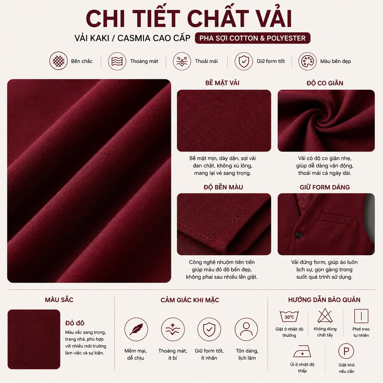 Áo Gile Đỏ Đô Áo Gile Đỏ Đô