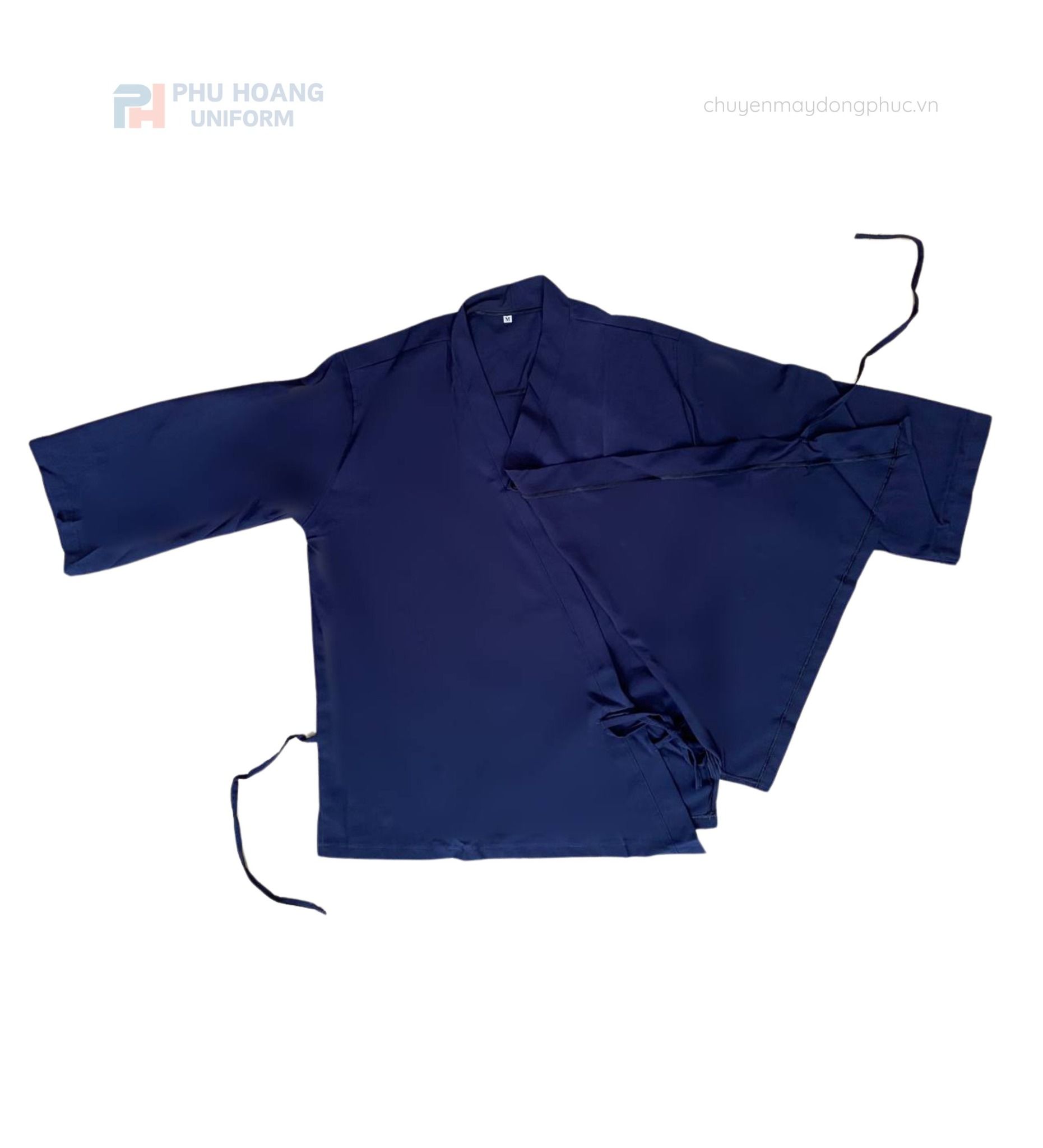 ÁO BẾP NHẬT XANH NAVY MAY SẴN SB013