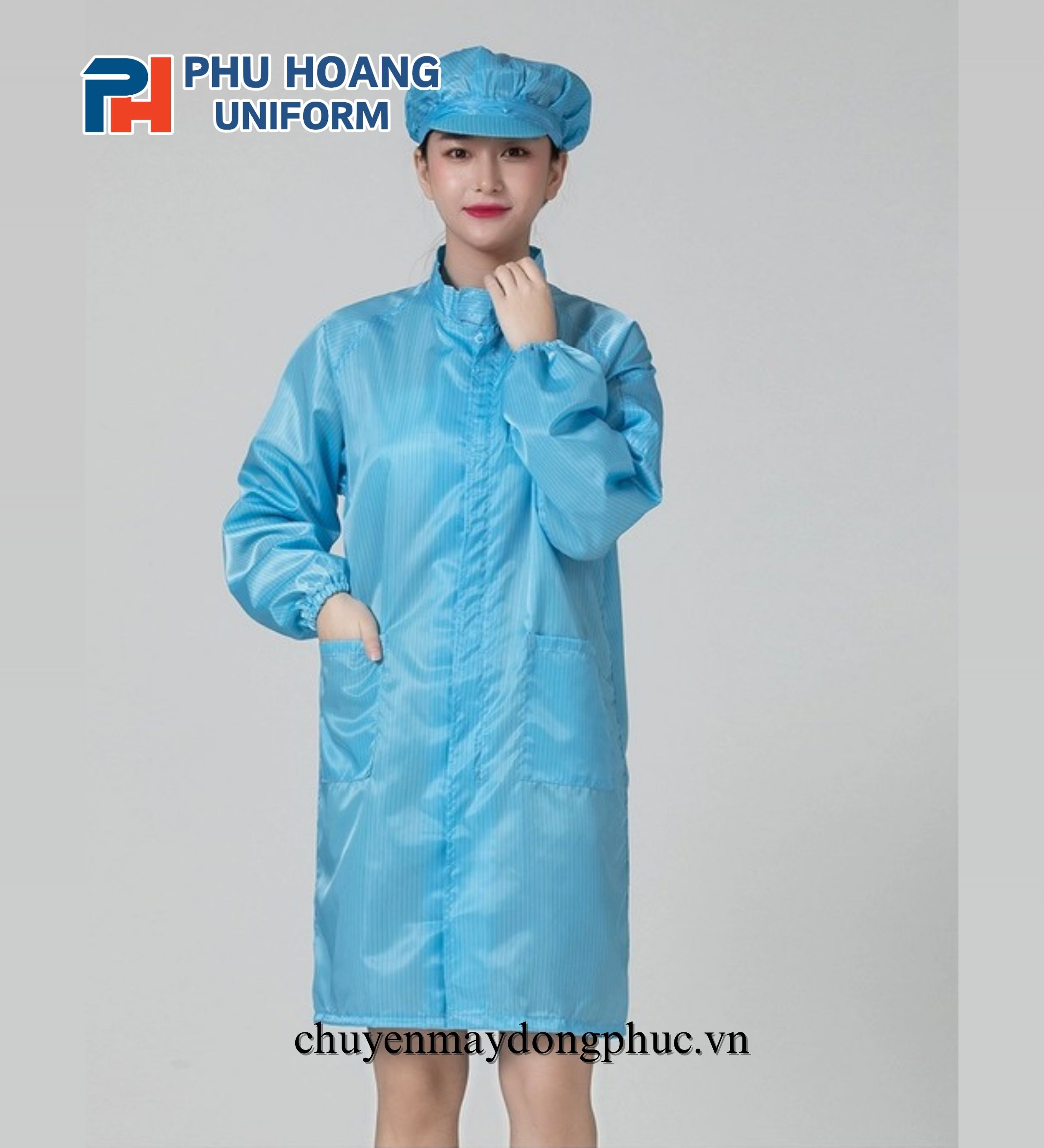 ÁO CHOÀNG CHỐNG TĨNH ĐIỆN (MAY SẴN)