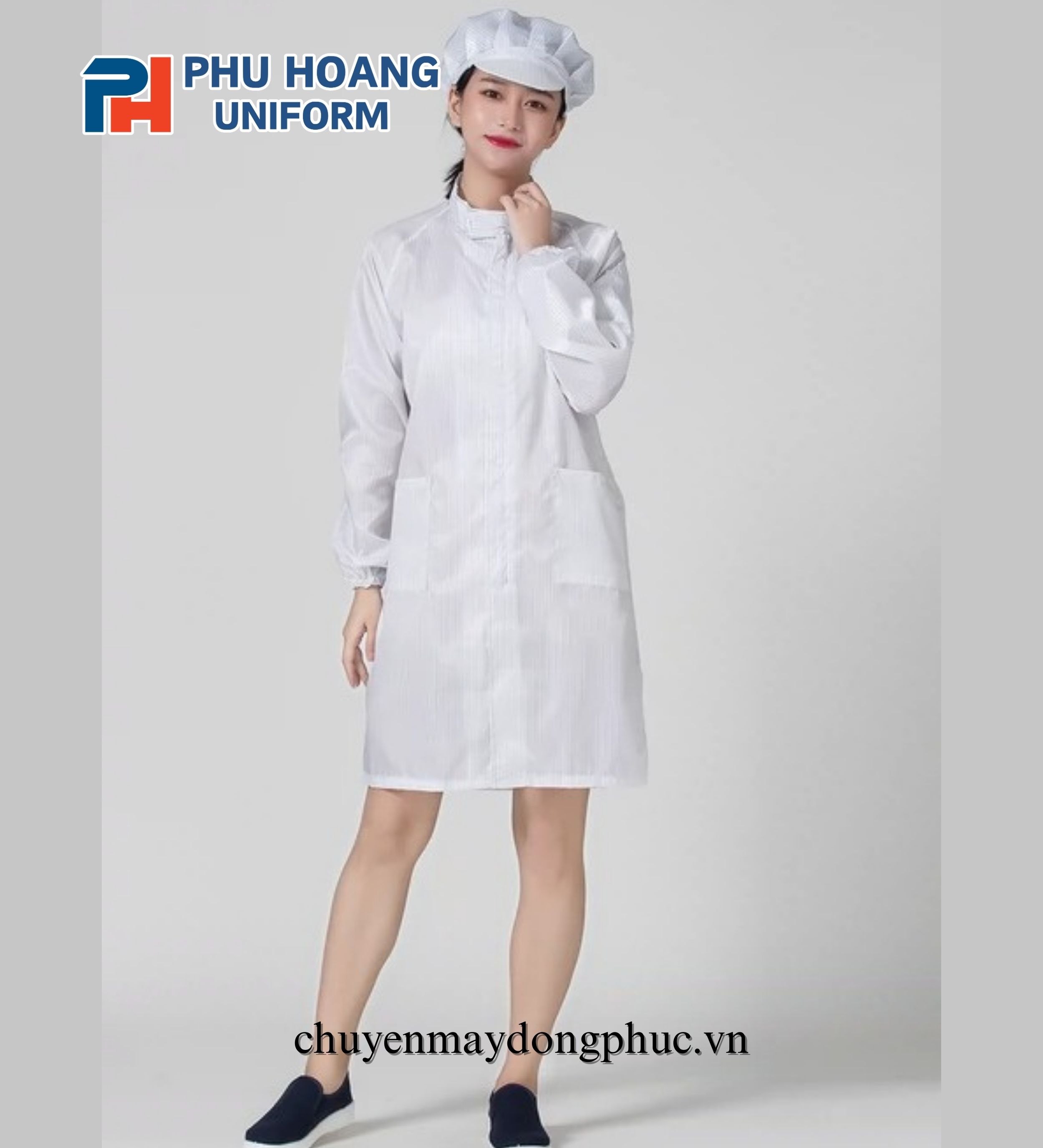 ÁO CHOÀNG CHỐNG TĨNH ĐIỆN (MAY SẴN)