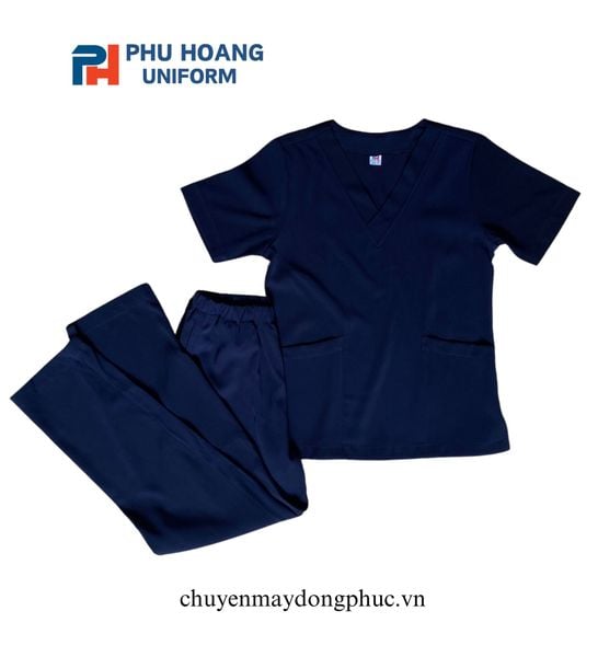 BỘ QUẦN ÁO SCRUBS XANH ĐEN (MAY SẴN) – SH003