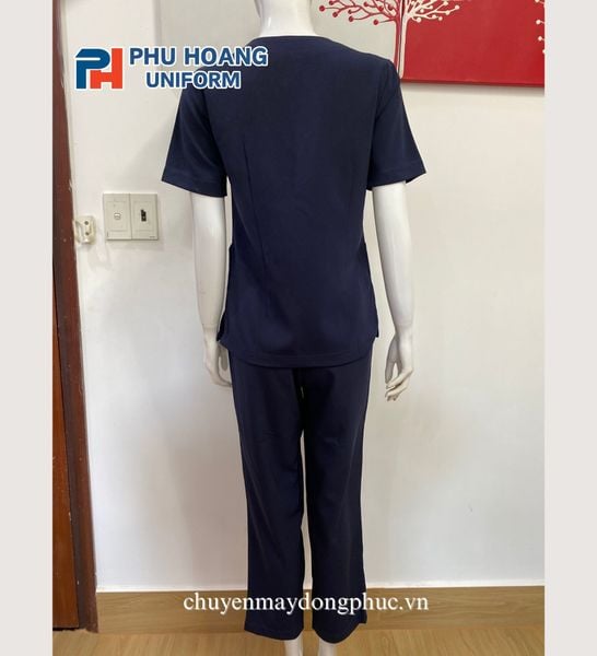 BỘ QUẦN ÁO SCRUBS XANH ĐEN (MAY SẴN) – SH003