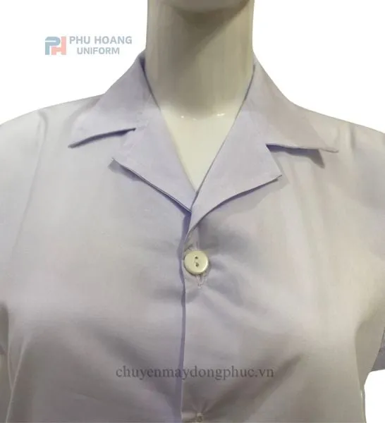 ÁO THỦY SẢN MÀU TRẮNG (MAY SẴN) SW013