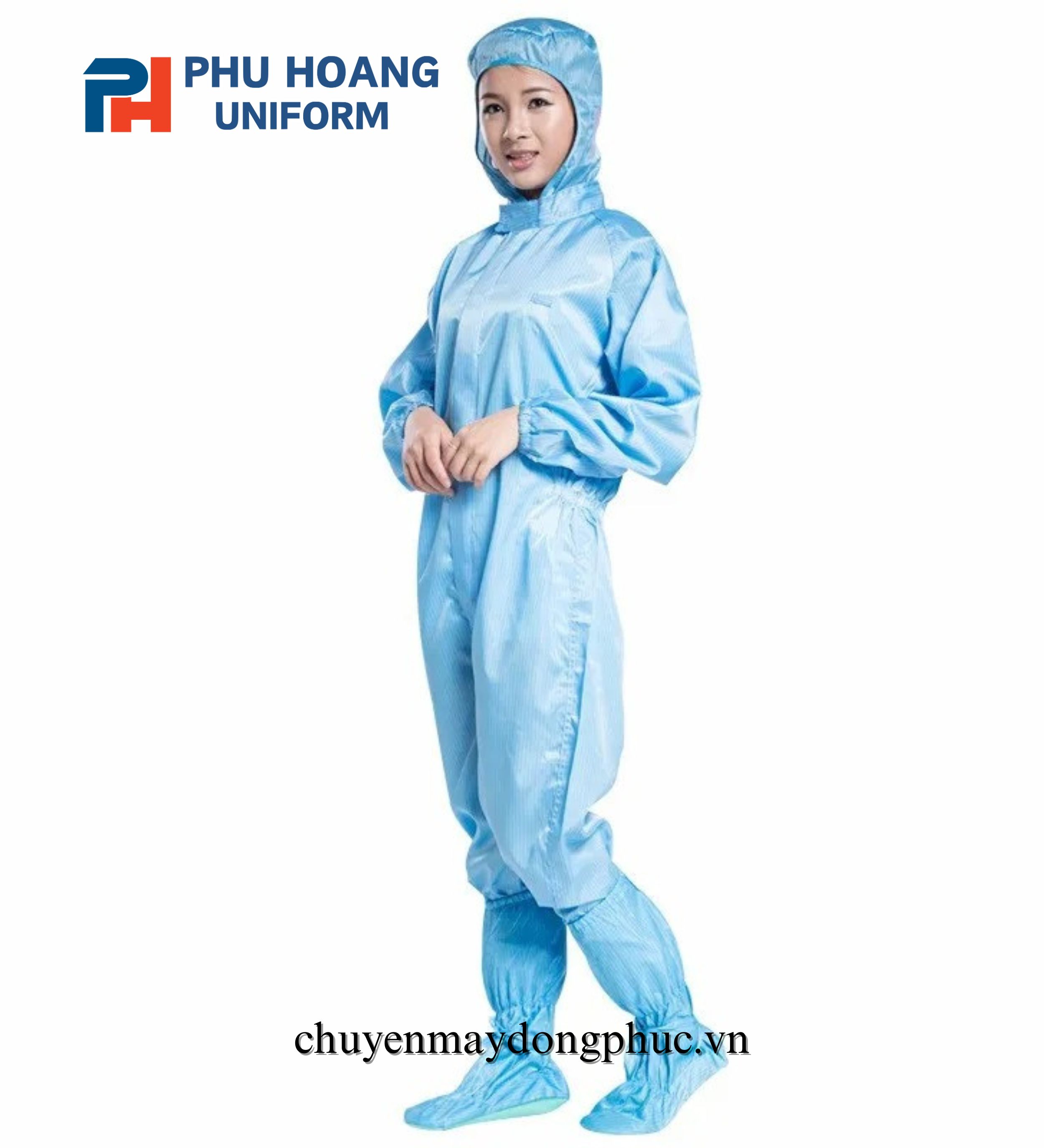 BỘ ĐỒ CHỐNG TĨNH ĐIỆN LIỀN THÂN (MAY SẴN)