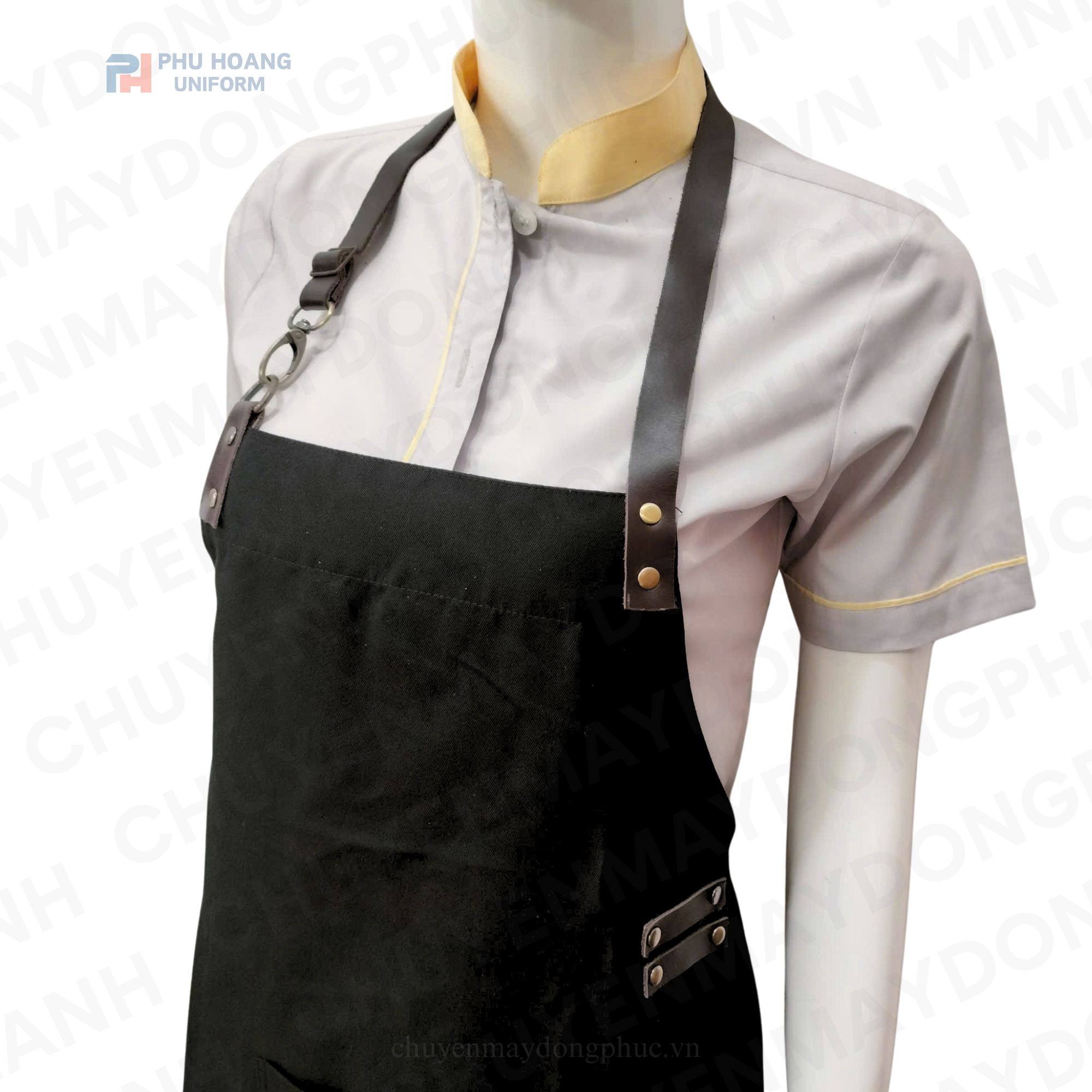 TẠP DỀ ĐEN DÂY DA KHÓA GÀI (MAY SẴN) SA015