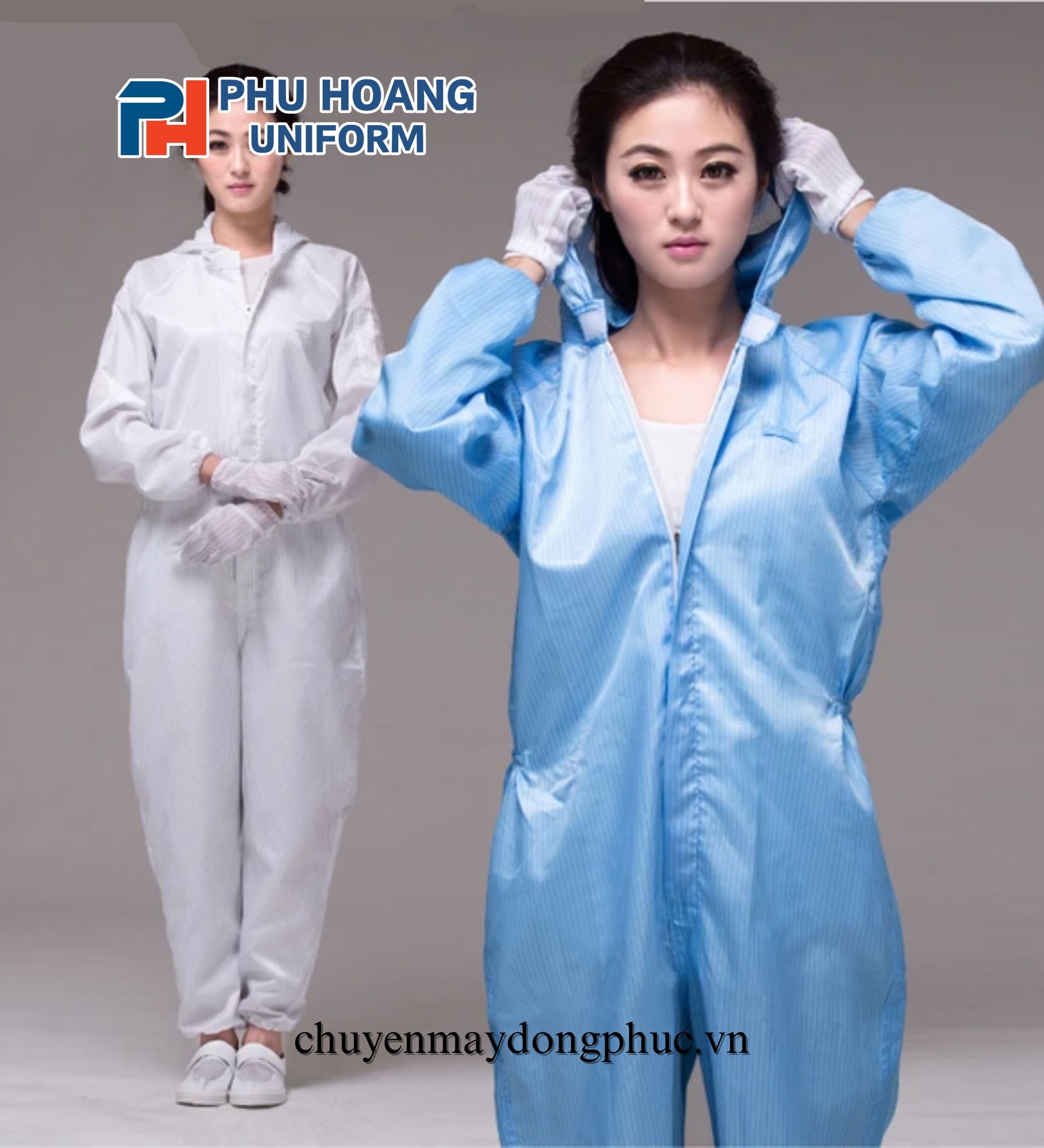 BỘ ĐỒ CHỐNG TĨNH ĐIỆN LIỀN THÂN (MAY SẴN)