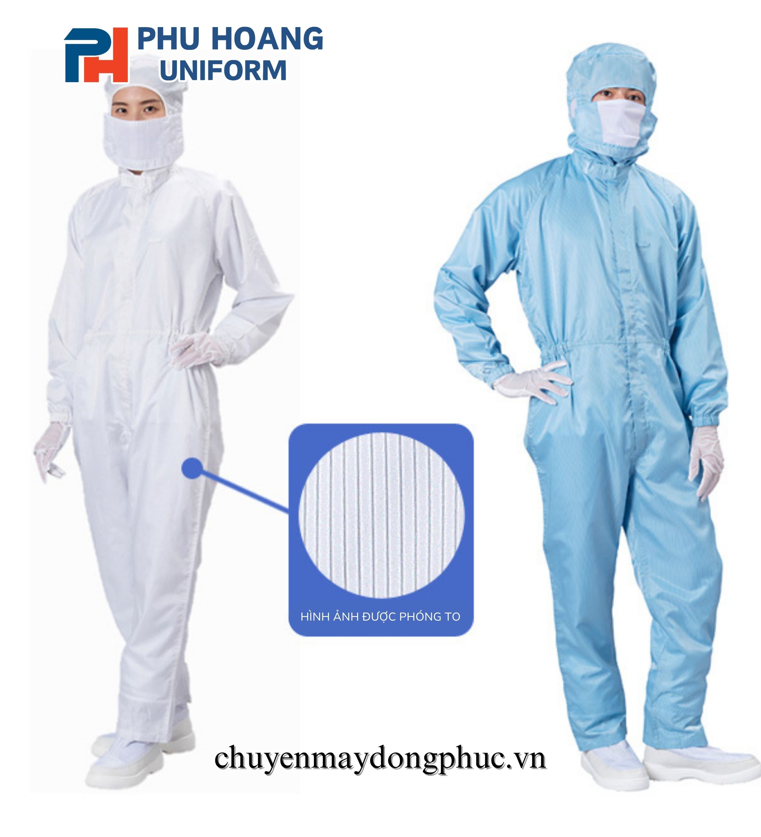 BỘ ĐỒ CHỐNG TĨNH ĐIỆN LIỀN THÂN (MAY SẴN)