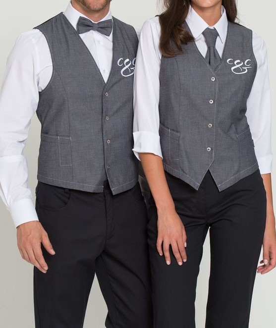 Mẫu đồng phục thanh lịch và lịch sự dành cho những nhà hàng mang phong cách Âu. Mẫu đồng phục thanh lịch và lịch sự dành cho những nhà hàng mang phong cách Âu.