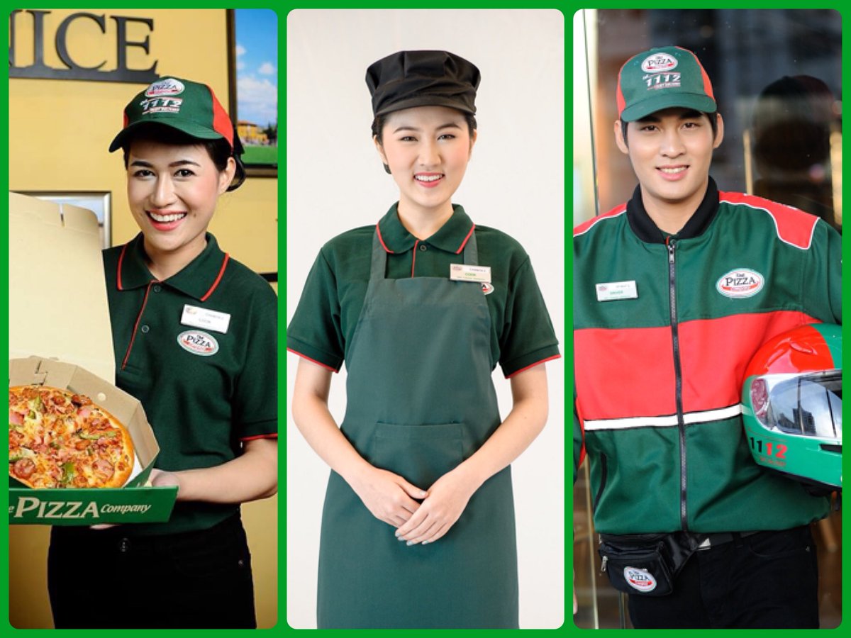 Mẫu đồng phục mang đầy hương vị đặc trưng của The Pizza Company Mẫu đồng phục mang đầy hương vị đặc trưng của The Pizza Company