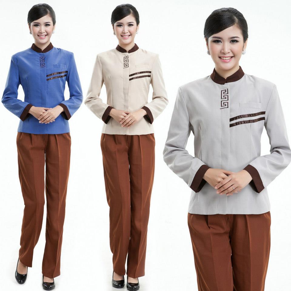 Mẫu đồng phục mùa đông cho nhân viên phục vụ và lễ tân Mẫu đồng phục mùa đông cho nhân viên phục vụ và lễ tân