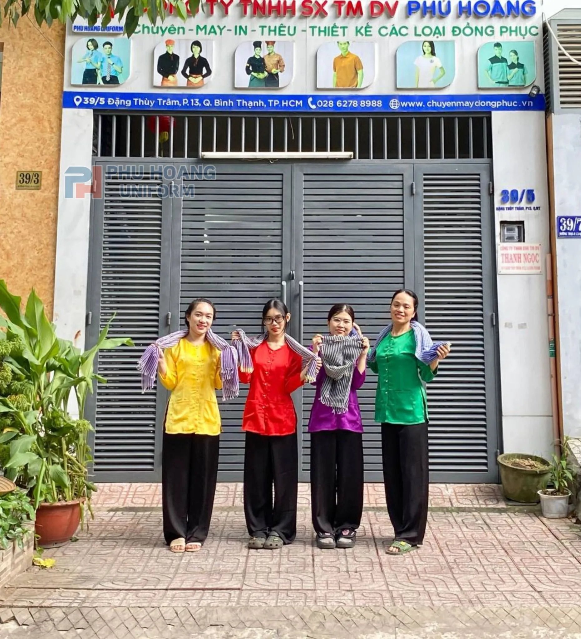 BỘ ĐỒ BÀ BA MÀU XANH LAM MAY SẴN ST004