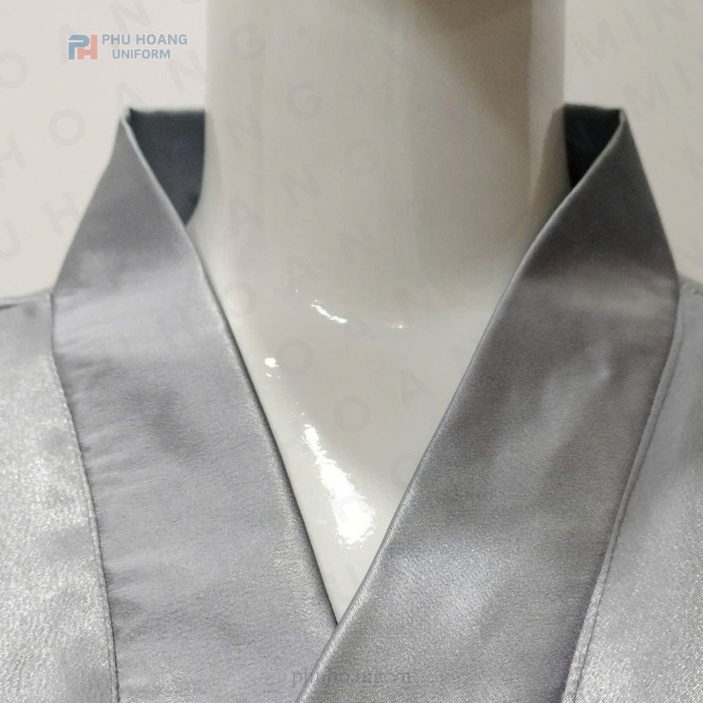 ÁO CHOÀNG SPA MÀU XÁM