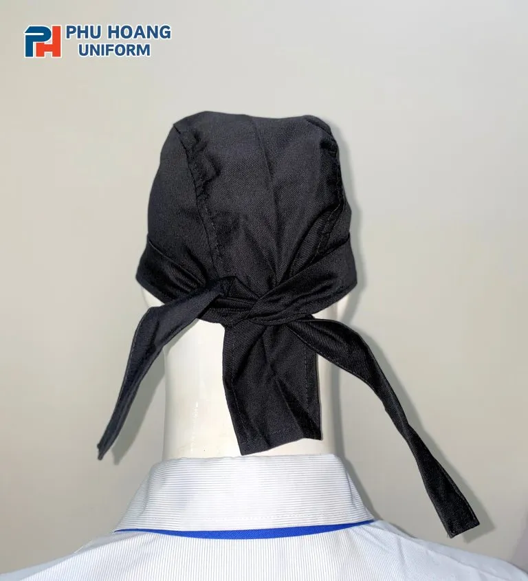 NÓN BẾP CỘT SAU MÀU ĐEN MAY SẴN SN029