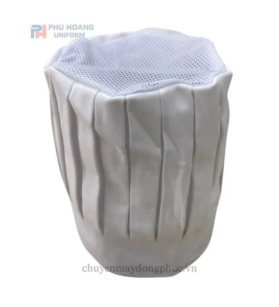 NÓN BẾP TRƯỞNG TRẮNG MAY SẴN SN022