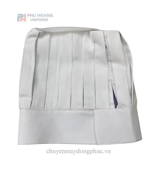 NÓN BẾP TRƯỞNG TRẮNG MAY SẴN SN022