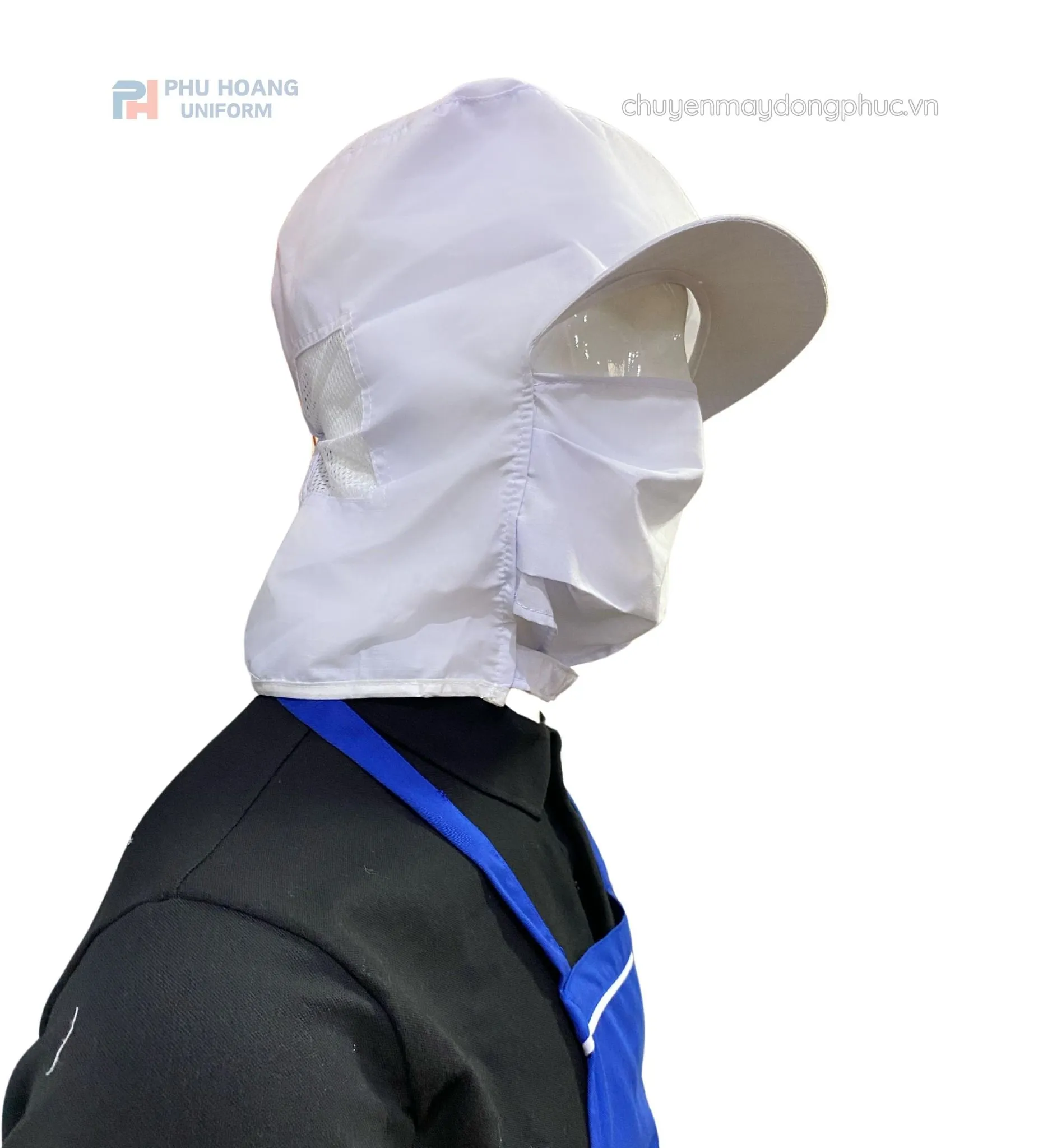 NÓN THỦY SẢN LIỀN KHẨU TRANG MAY SẴN SN003