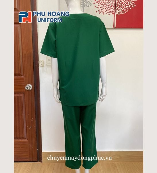 BỘ QUẦN ÁO SCRUBS XANH LÁ (MAY SẴN) – SH004